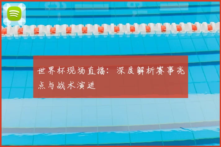 世界杯现场直播:深度解析赛事亮点与战术演进